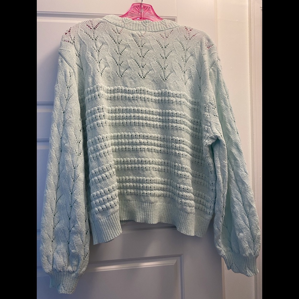 LC Lauren Conrad mint green sweater, size XL - Picture 2 of 3